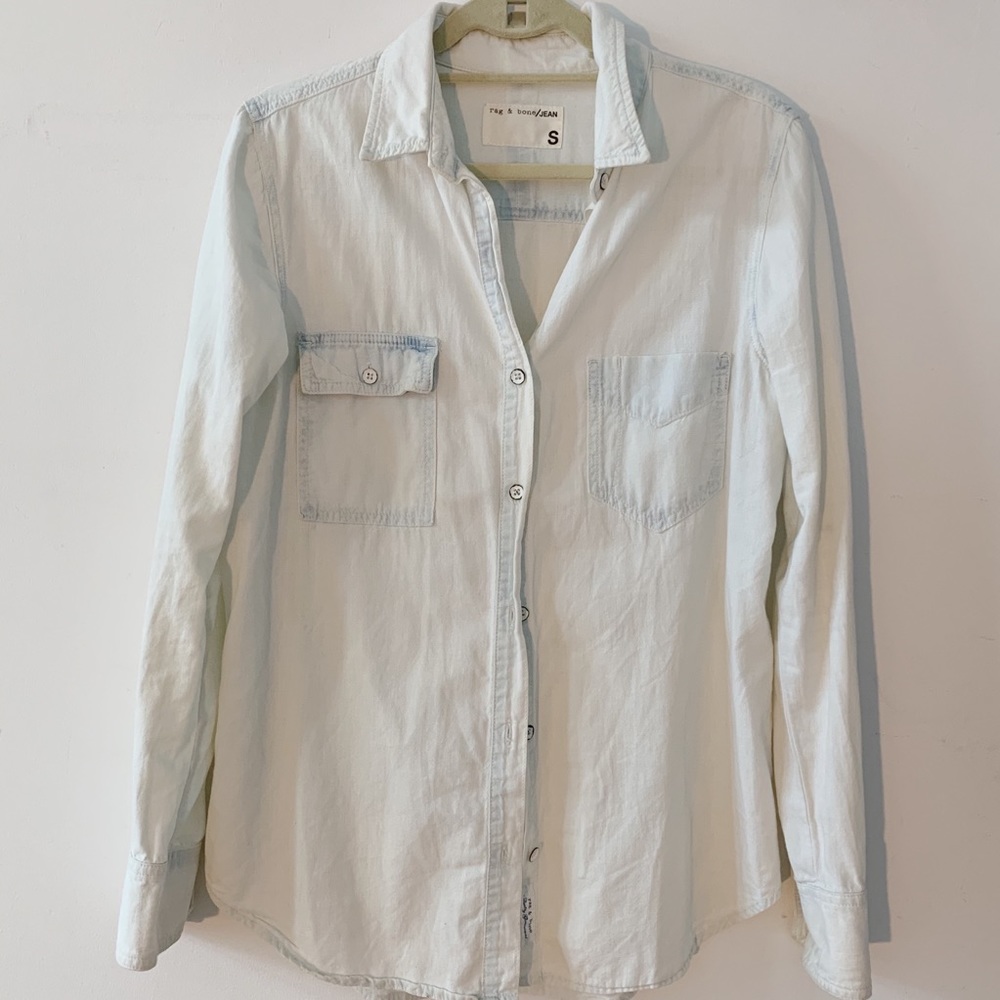 [rag&bone] washed denim shirt